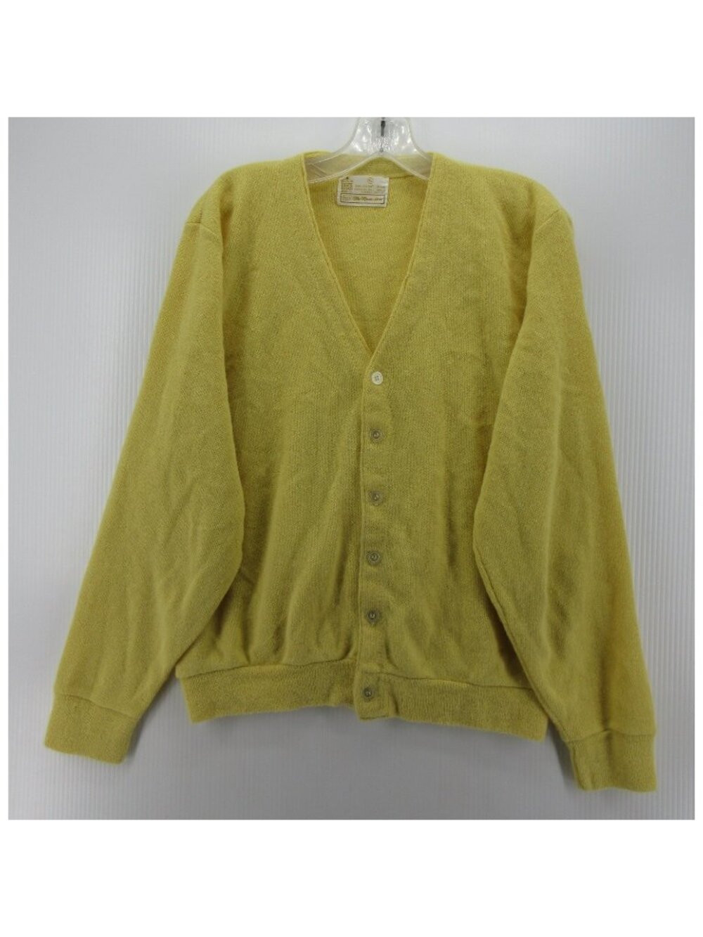 VINTAGE Sears Kings Road Sweater XL (L) Cardigan Orlon Button Up 70s*